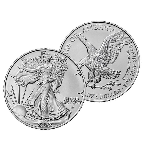 FATHER'S Dollar 2023 American Silver Eagle Uncirculated 99.9% Silver Dollar - Picture 3 of 5